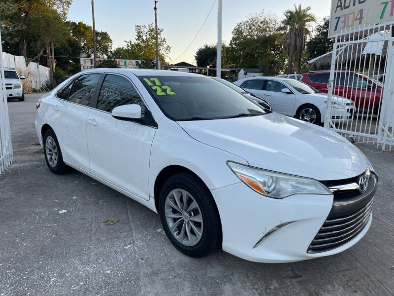 2017 Toyota Camry for sale at De La Paz Auto Sales Inc. in Houston TX