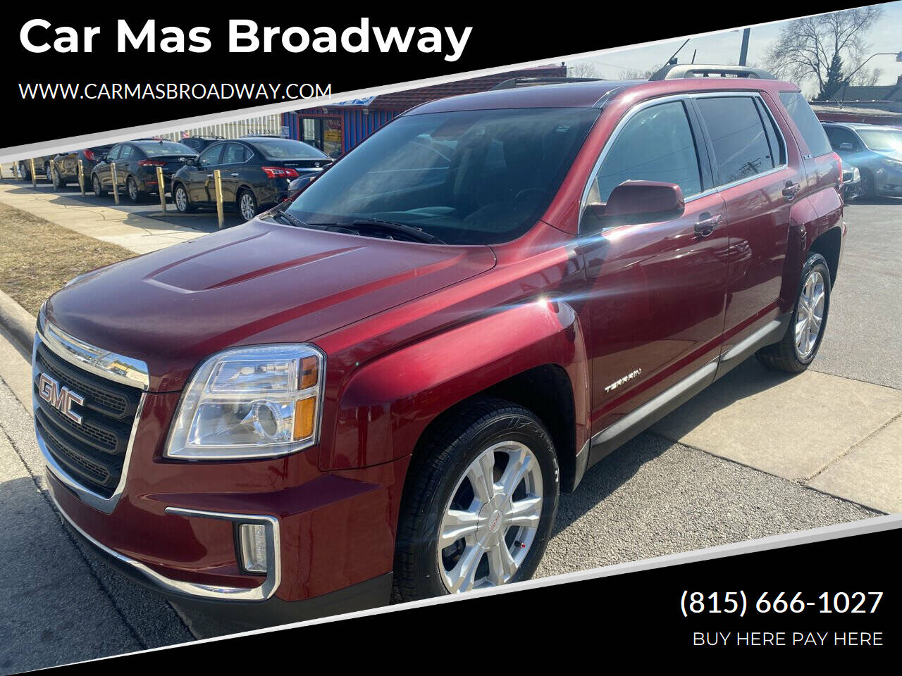 Dk. Red 2017 GMC Terrain SLE-2 SLE-2 4dr SUV 1
