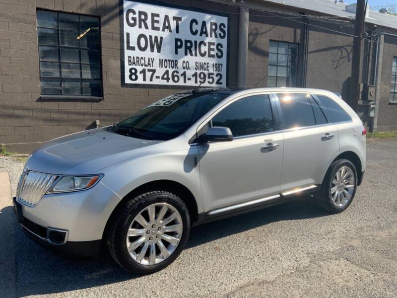 2013 Lincoln MKX for sale at BARCLAY MOTOR COMPANY in Arlington TX