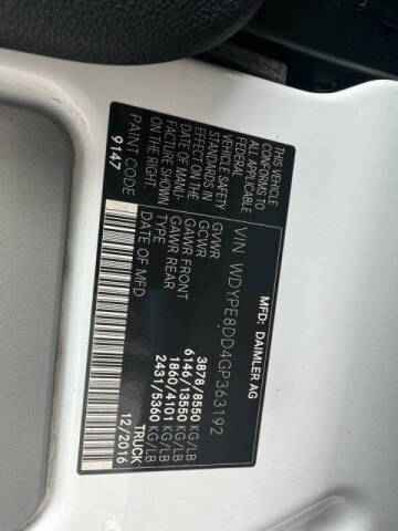 2016 Freightliner Sprinter 2500