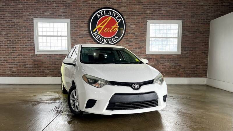 2016 Toyota Corolla for sale at Atlanta Auto Brokers in Marietta GA