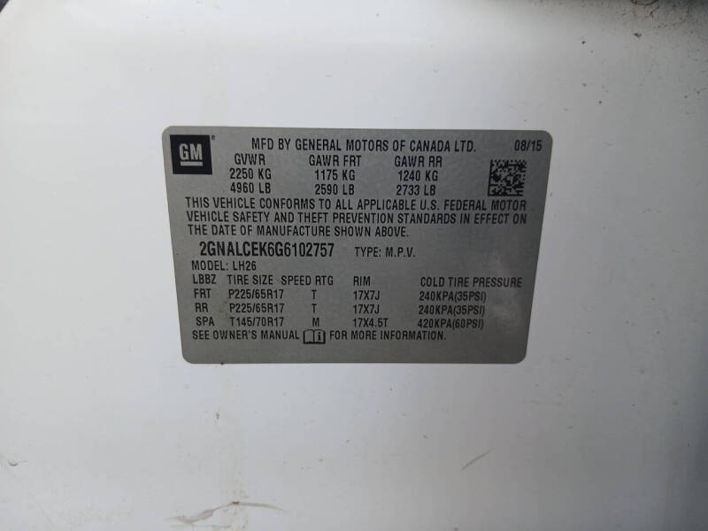 2016 Chevrolet Equinox LT