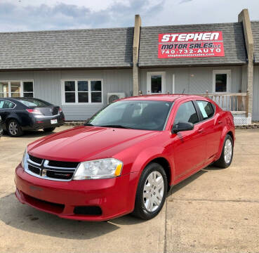 2013 Dodge Avenger for sale at Stephen Motor Sales LLC in Caldwell OH