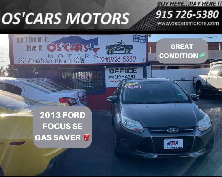 2013 Ford Focus for sale at Os'Cars Motors in El Paso TX