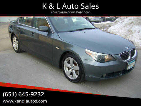 2006 BMW 5 Series for sale at K & L Auto Sales in Saint Paul MN