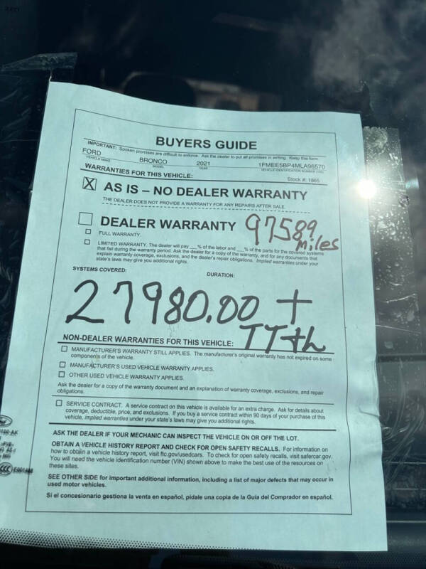 2021 Ford Bronco