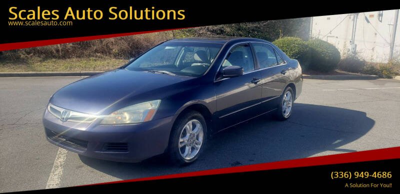 2006 Honda Accord for sale at Scales Auto Solutions in Madison NC