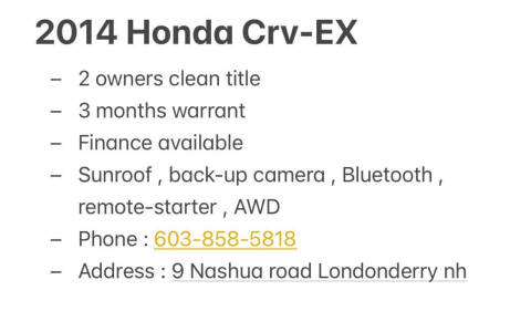 2014 Honda CR-V EX