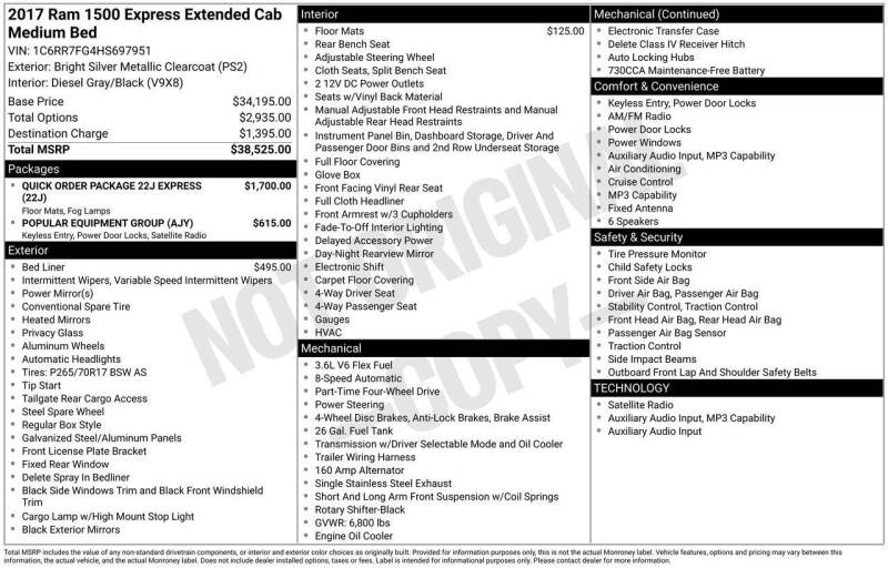 2017 RAM 1500 Express