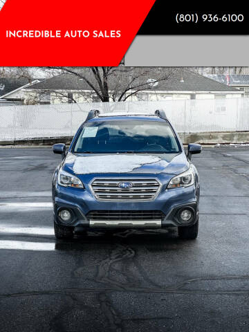 2016 Subaru Outback for sale at INCREDIBLE AUTO SALES in Bountiful UT