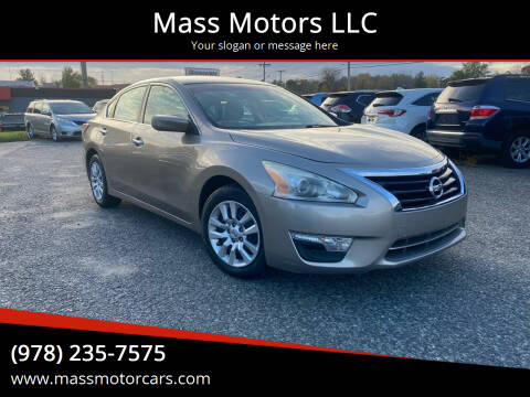 2014 Nissan Altima for sale at Mass Motors LLC in Worcester MA