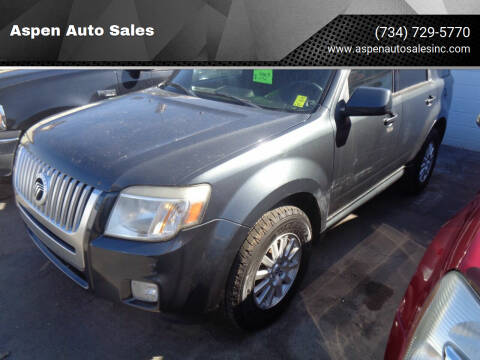 2010 Mercury Mariner for sale at Aspen Auto Sales in Wayne MI