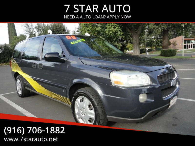 2008 Chevrolet Uplander for sale at 7 STAR AUTO in Sacramento CA