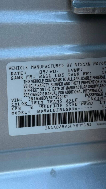 2020 Nissan Sentra S