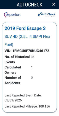 2019 Ford Escape S