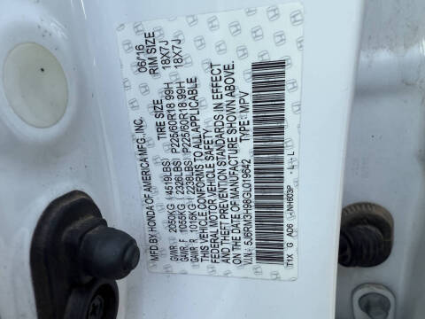 2016 Honda CR-V Touring