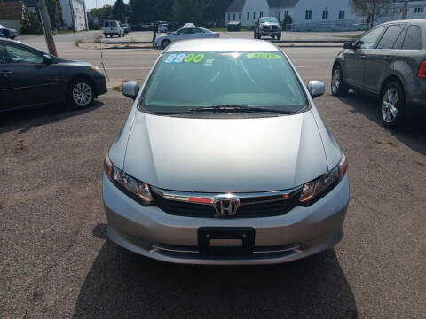 2012 Honda Civic for sale at TC Auto Repair and Sales Inc in Abington MA