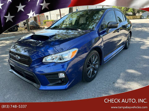 2018 Subaru WRX for sale at CHECK AUTO, INC. in Tampa FL