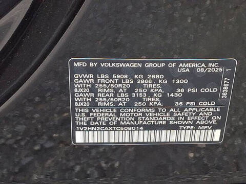 2026 Volkswagen Atlas SE 4Motion