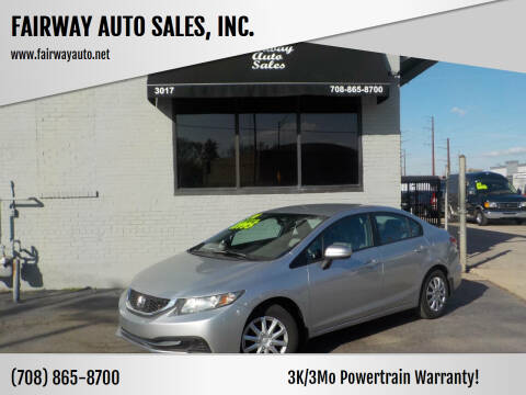 2014 Honda Civic for sale at FAIRWAY AUTO SALES, INC. in Melrose Park IL