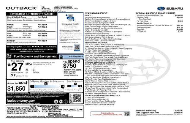 2026 Subaru Outback Premium