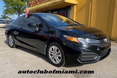2014 Honda Civic for sale at AUTO CLUB OF MIAMI, INC in Miami FL