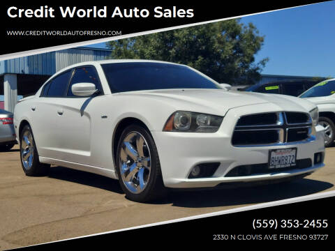 2012 Dodge Charger for sale at Credit World Auto Sales in Fresno CA