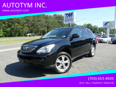 2008 Lexus RX 400h for sale at AUTOTYM INC. in Fredericksburg VA