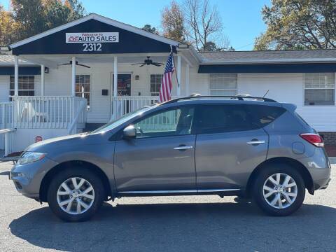 2013 Nissan Murano for sale at CVC AUTO SALES in Durham NC