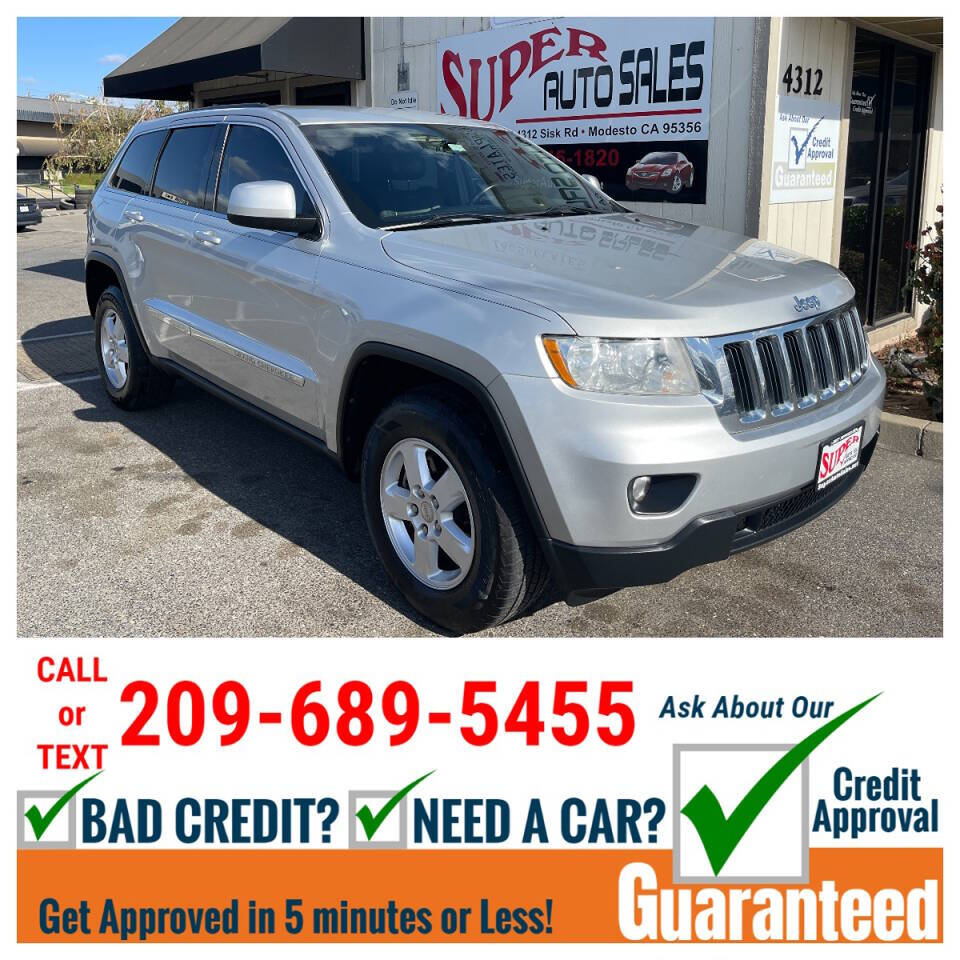 2012 Jeep Grand Cherokee for sale at Super Auto Sales Modesto in Modesto, CA