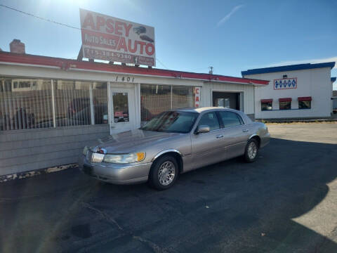 1999 Lincoln Town Car for sale at Apsey Auto in Marshfield WI