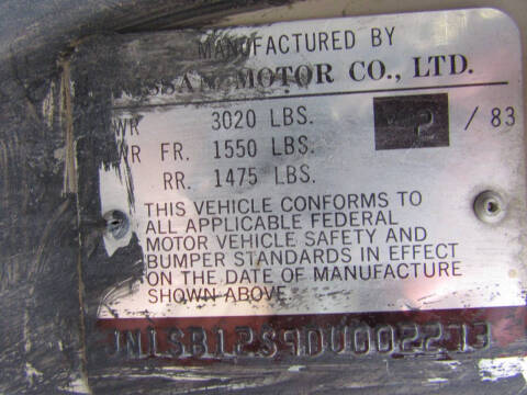 1983 Datsun Sentra MPG