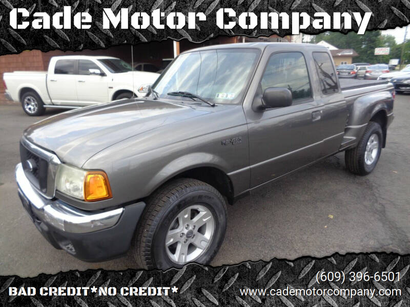 2004 Ford Ranger for sale at Cade Motor Company in Lawrence Township NJ