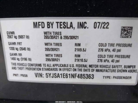 2022 Tesla Model S Plaid