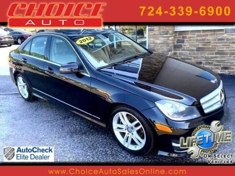 2012 Mercedes-Benz C-Class for sale at CHOICE AUTO SALES in Murrysville PA