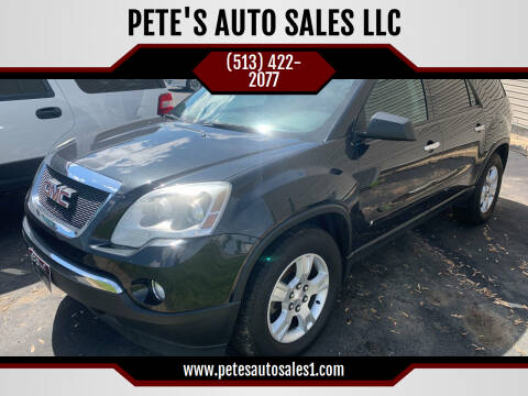 2010 GMC Acadia for sale at PETE'S AUTO SALES LLC - Dayton in Dayton OH