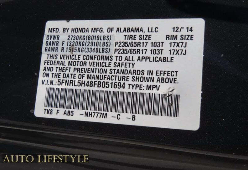 2015 Honda Odyssey EX