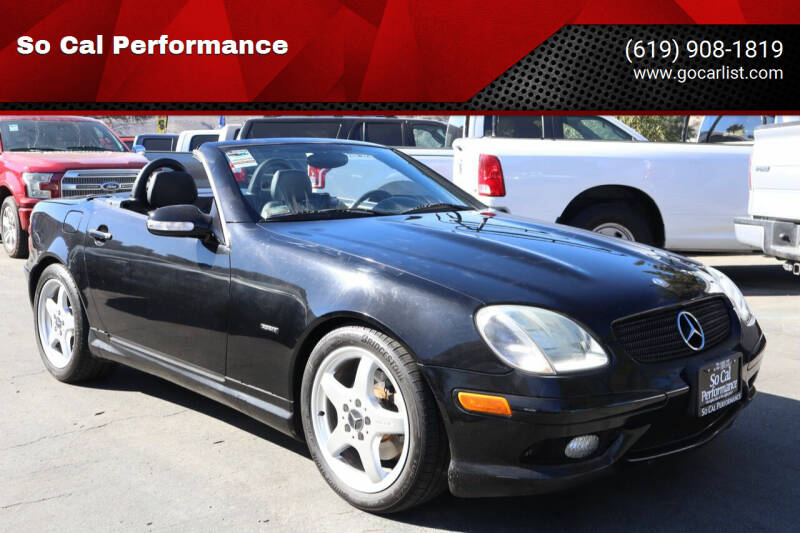 2003 Mercedes-Benz SLK for sale at So Cal Performance in San Diego CA