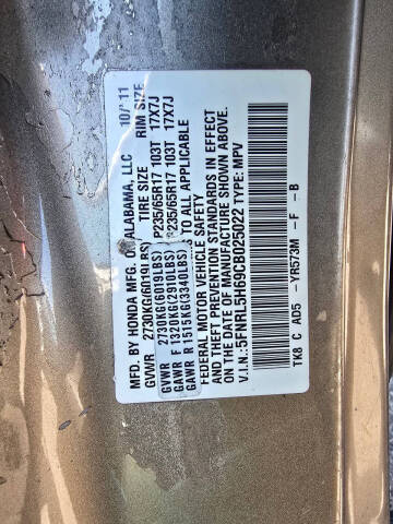 2012 Honda Odyssey EX-L