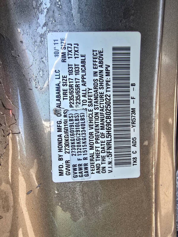 2012 Honda Odyssey EX-L