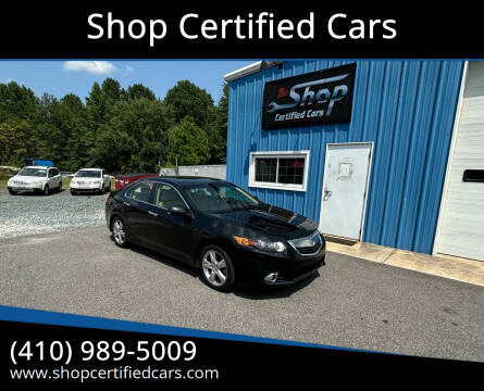 2013 Acura TSX for sale at Shop Certified Cars in Easton MD