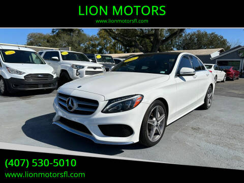 2016 Mercedes-Benz C-Class for sale at LION MOTORS in Orlando FL