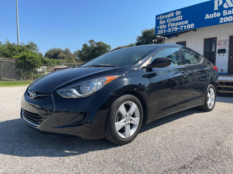 2013 Hyundai Elantra for sale at P & A AUTO SALES in Houston TX