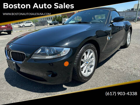 2005 BMW Z4 for sale at Boston Auto Sales in Brighton MA