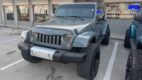 2015 Jeep Wrangler Unlimited for sale at Seven Mile Motors, Inc. in Naples FL