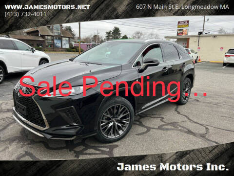 2021 Lexus RX 350 for sale at James Motors Inc. in East Longmeadow MA