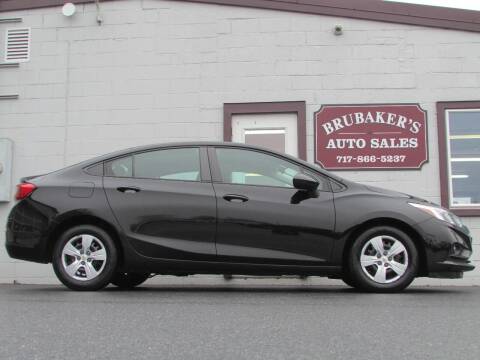 2018 Chevrolet Cruze for sale at Brubakers Auto Sales in Myerstown PA