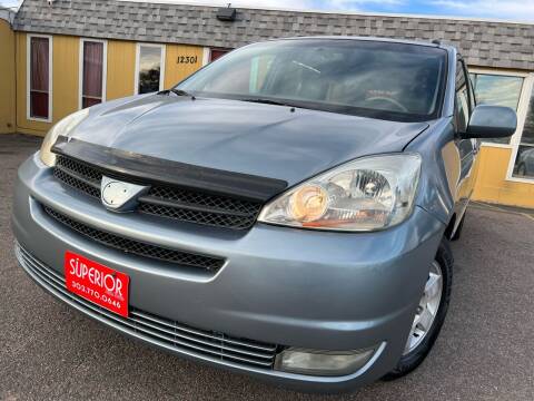 2004 Toyota Sienna for sale at Superior Auto Sales, LLC in Wheat Ridge CO