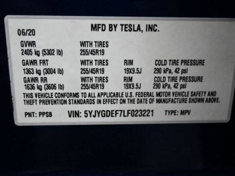 2020 Tesla Model Y Performance