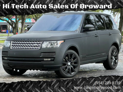 2016 Land Rover Range Rover for sale at Hi Tech Auto Sales Of Broward in Hollywood FL